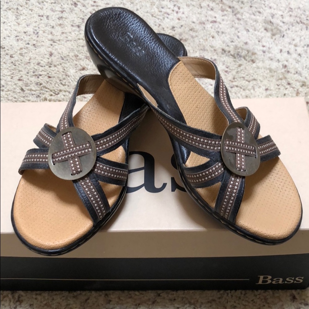 Black Bass Sandals size 8M
